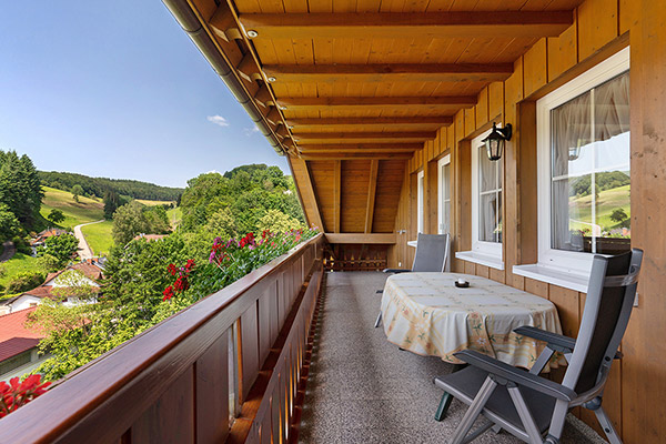 Balkon mit herrlichem Ausblick