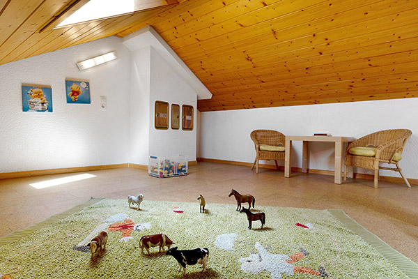 Spielboden in der Galerie im Dachspitz